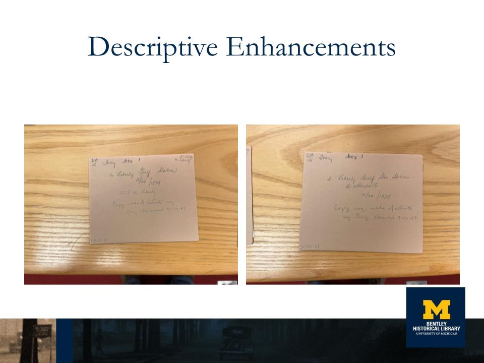 Descriptive Enhancements