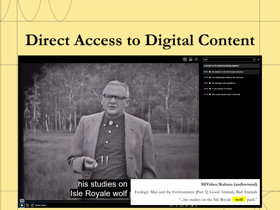 Direct Access to Digital Content (3/4)