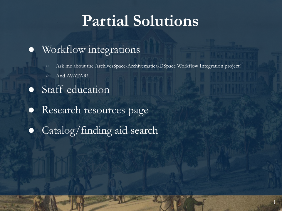 Partial Solutions (1/3)